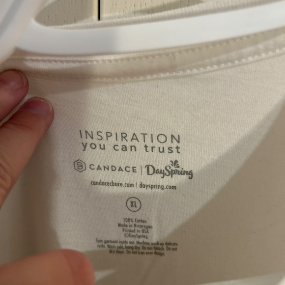 NWT Candace/Dayspring Size XL "Kindness is Golden" Short sleeve White T-… - Picture 8 of 8